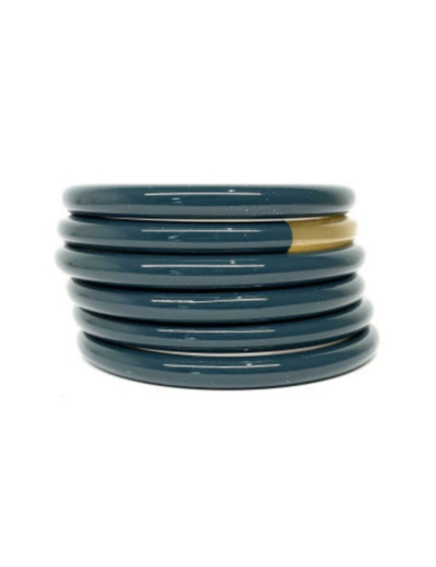 JONC EN CORNE BLEU CANARD 2 - ATELIER 1811