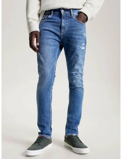 Jean slim Tommy Jeans bleu en coton bio stretch