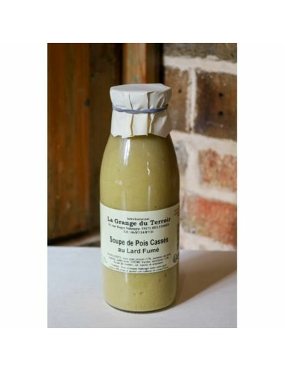 SOUPE POIS CASSE ET LARD FUME 50CL