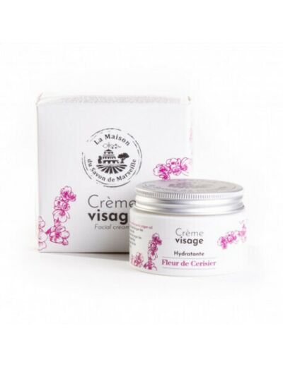 Crème visage jour fleur de cerisier -  La Maison du Savon de Marseille