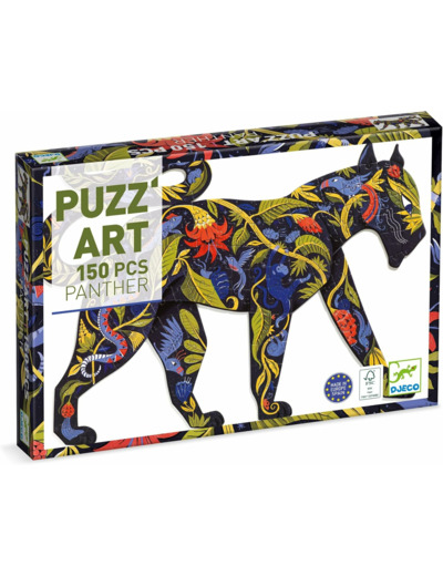 DJECO PUZZ'ART- PUZZ'ART Panther Puzzle Panthère