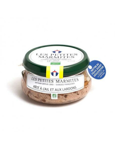 Pâté à l'ail et aux lardons 150g- Abc bio
