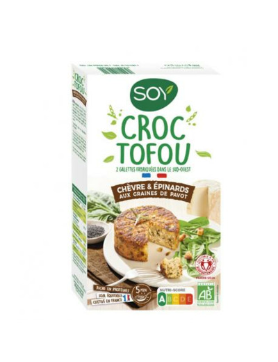 Croc Tofou chèvre et épinards 2x100g - Abc Bio