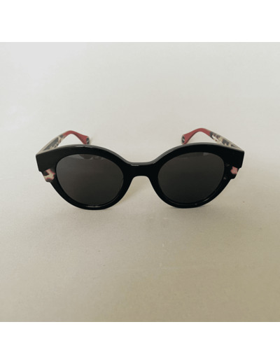 Lunettes De Soleil Woow Modèle Super Groove 1 Coloris Noir Ecaille Rouge