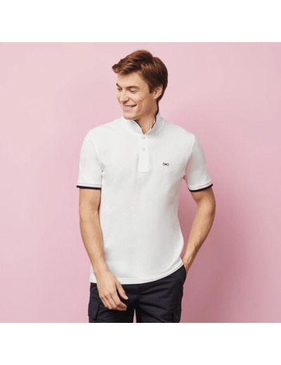 Polo Eden Park blanc en coton