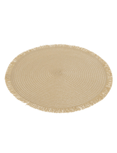 Set De Table Rond Papier Naturel