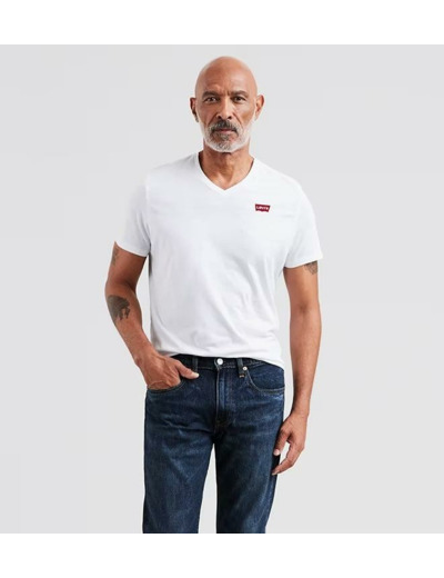 T-Shirt col V Levi's® blanc en coton