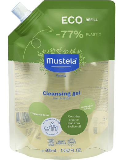 Mustela Gel Lavant Bio Éco-Recharge 400 ml