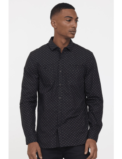 Chemise  à motifs Lee Cooper noire