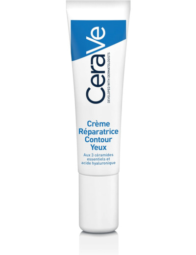 Crème réparatrice contour yeux, sans parfum et non-comédogène, 14ml, CeraVe