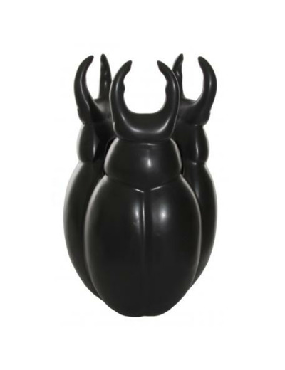 Vase Scarabée noir