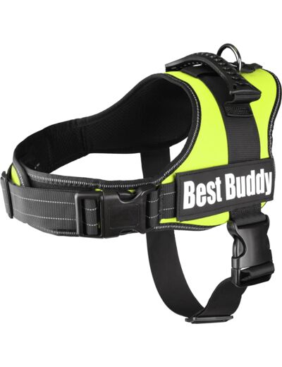 Harnais Best Buddy Pluto Neon Vert L 70-90CM*50MM