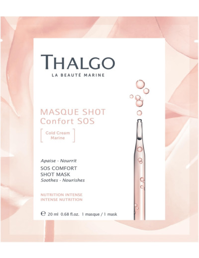 Masque shot confort nutrition intense Thalgo-Algue Marine.