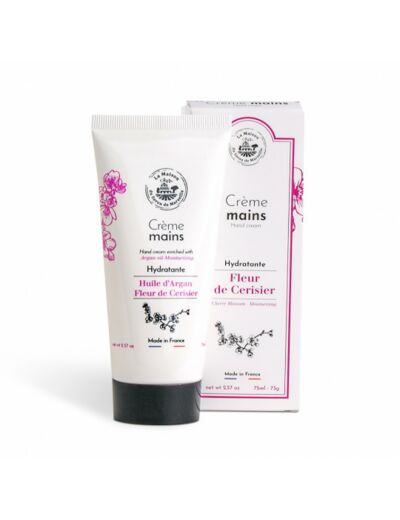 Crème mains 75 ml Argan et fleur de cerisier