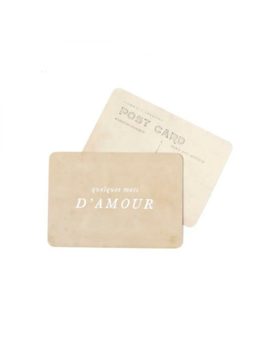 CARTE POSTALE QUELQUES MOTS D'AMOUR / ADAM - CINQMAI