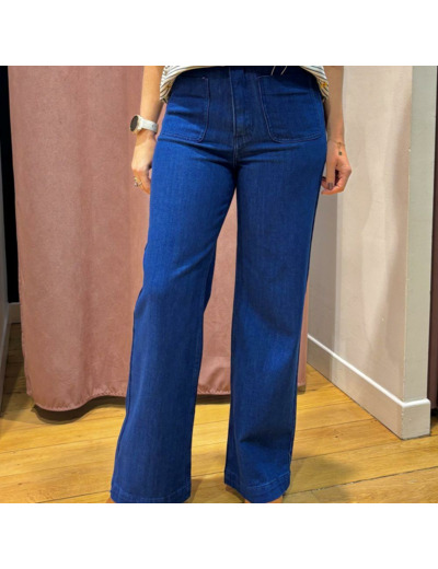 JEANS FAUVE NAVY - F.A.M