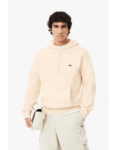 Sweat à capuche Lacoste beige