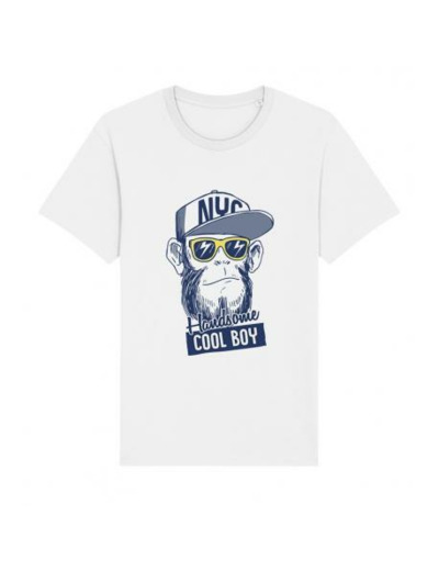 T-shirt blanc "Cool Boy" -  Joli m'Homme