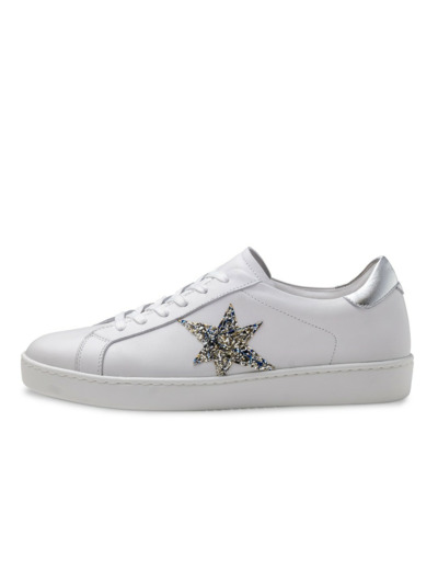 Heaven - Baskets de danse pour femme blanches avec motif étoile - Werner Kern