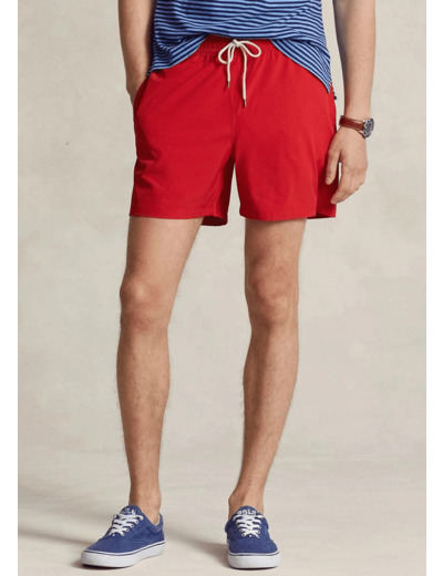 Short de bain Ralph Lauren rouge