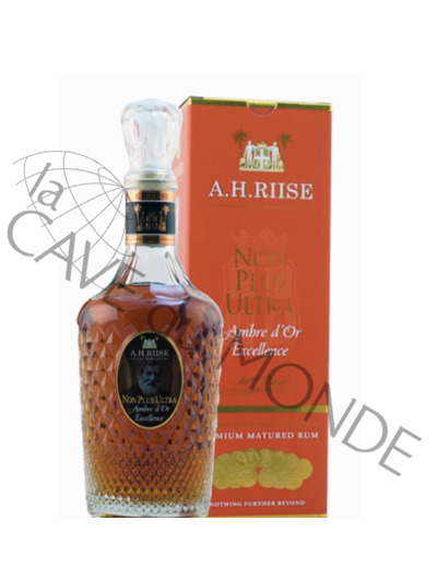 Rhum AH RIISE  Non Plus Ultra Ambre d'Or Excellence 42% 70cl