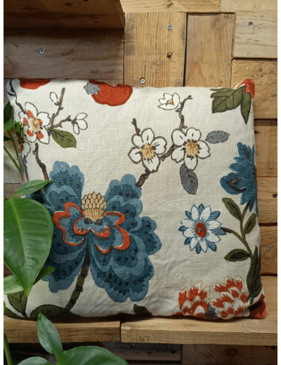 Coussin 35x35cm - 100% Lin recyclé - MAGNOLIA - RECYDÉCO - Sur le trottoir d'en face