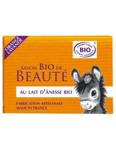 Savon au lait d'ânesse orange lavande Cosmo Naturel 100g