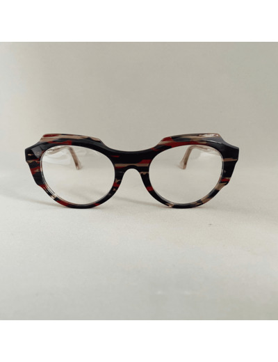 Lunettes De Vue Plein Les Mirettes - Modèle Diva XIX Coloris Ecaille Rouge