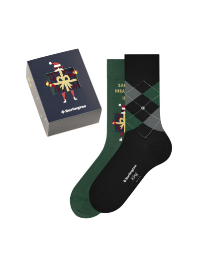 Coffret chaussettes Burlington vert