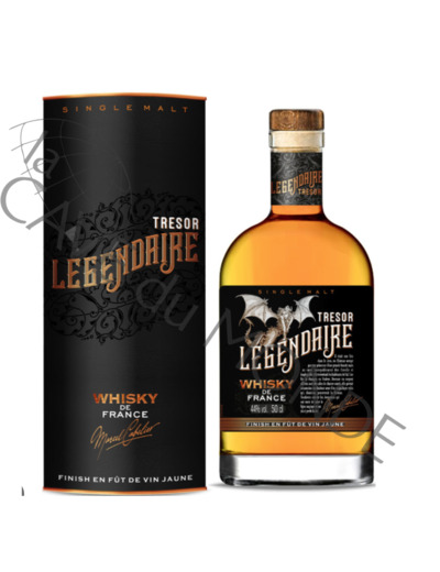 Whisky Français Legendaire Single Malt finition Vin Jaune 44% 50cl