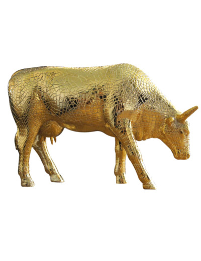 VACHE MIRA MOO GOLD GRAND MODELE - COWPARADE