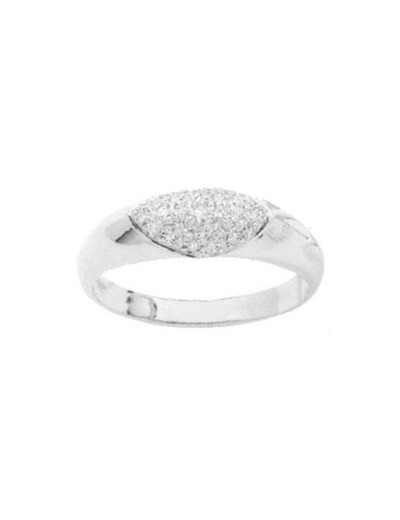 Bague or blanc et diamants