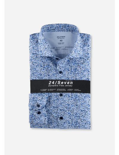 Chemise à motifs OLYMP bleue