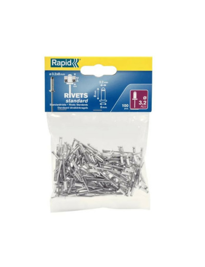 Rapid - Rivet standard Alu Ø3.2x8mm