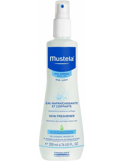 Mustela Peau Normale Eau Rafraichissante et Coiffante, 200 ml 200 ml (Lot de 1)