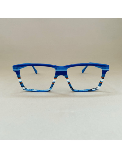 Lunettes de Vue De la Marque Wissing Modèle 3352 Coloris Bleu- Multicouleurs – Monture Unique