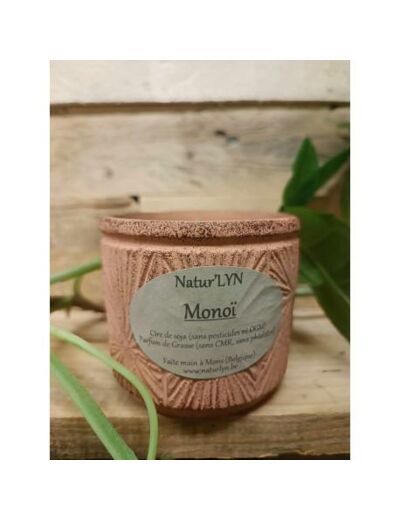 Bougies MONOI parfum de Grasse / cire de soja - NATUR'LYN - Sur le trottoir d'en face
