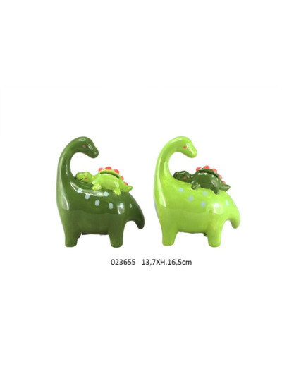 Tirelire dinosaure Vert foncé / Vert clair