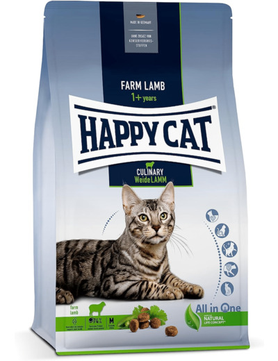 Happy Cat Culinary Adult 70548 Nourriture sèche en saule pour chats adultes et chats 1,3 kg