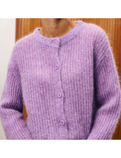 CARDIGAN MIANO VIOLET - FRNCH
