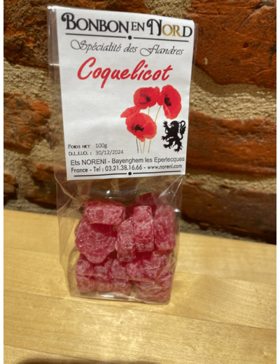 Bonbons coquelicot