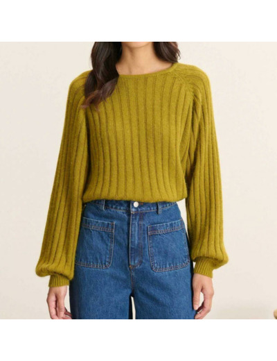 PULL TIMOTHE OLIVE - GARANCE
