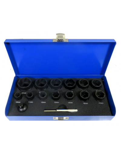 20788 - Coffret extracteur d'écrous 14 pièces