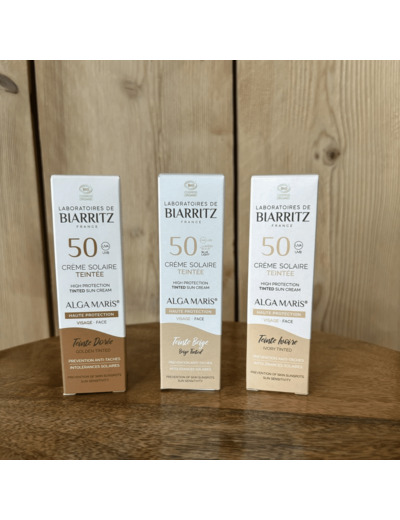 Crème solaire teintée SPF50