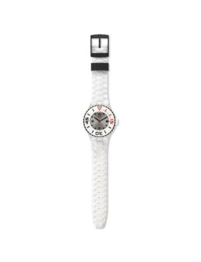 montre swatch blanc scuba