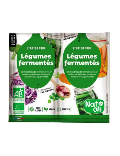 Ferments pour légumes lactofermentés 2x5g - Abc Bio