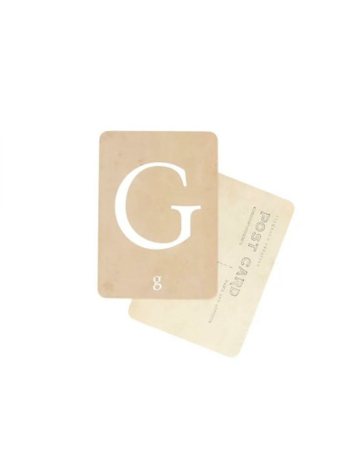 CARTE POSTALE LETTRE G - CINQMAI