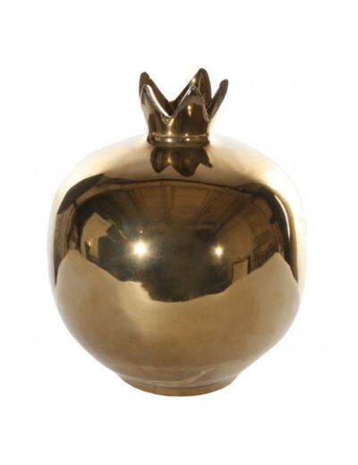 Vase grenade en céramique or - Le Grand Duc Décoration