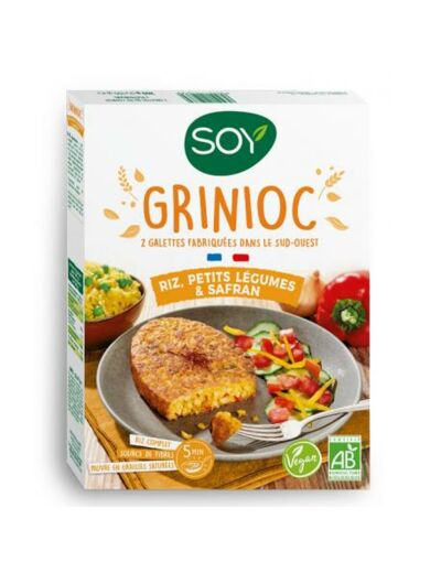 Galettes Grinioc riz légumes et safran 2x100g - Abc Bio