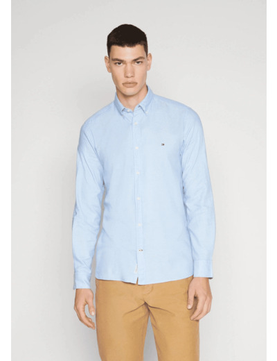 Chemise Tommy Hilfiger bleue en coton bio